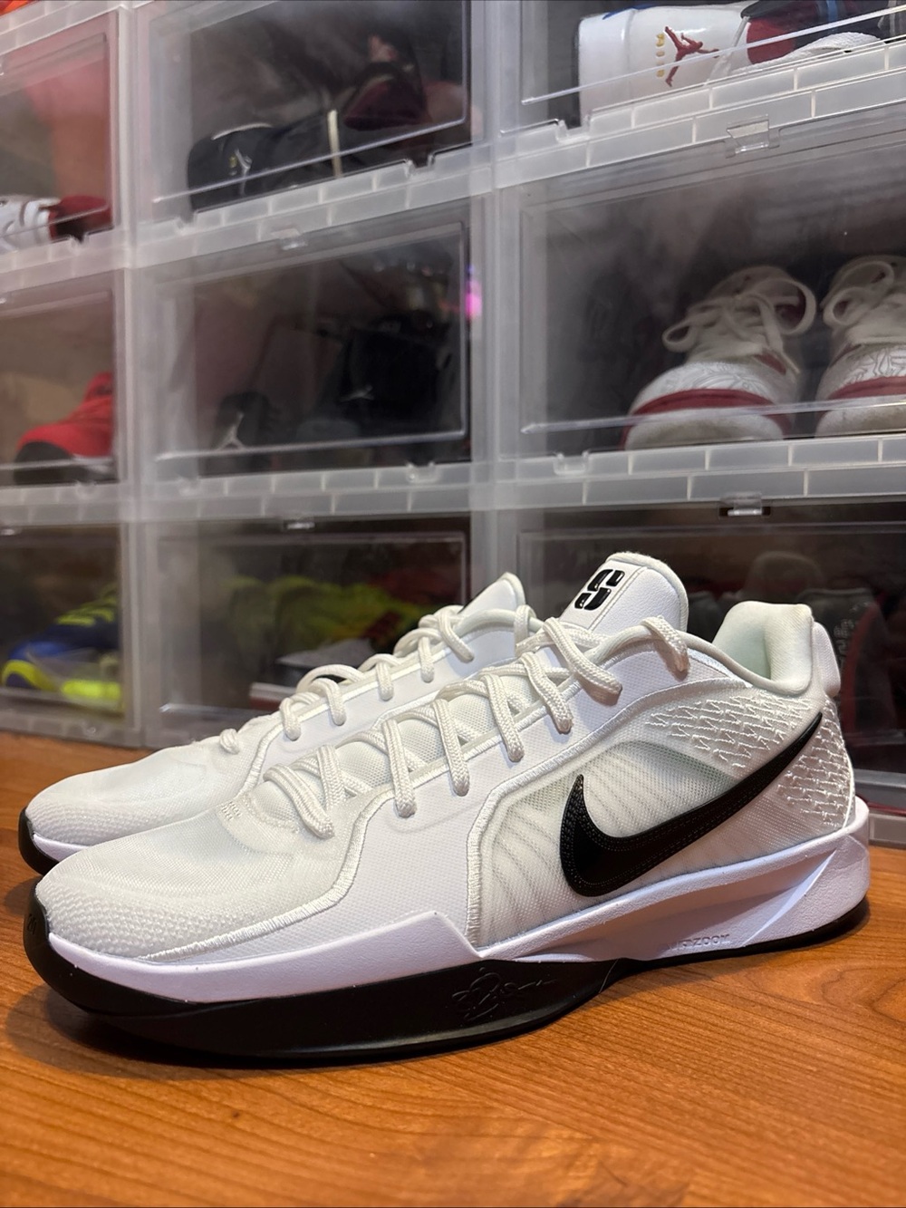 Nike Sabrina 2 TB White Black HF3234-100 Basketball Shoes Men's Size 10.5 NWOB